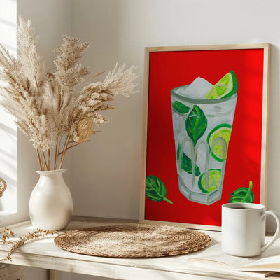 Mojito Extra Mint - Stretched Canvas, Poster or Fine Art Print I Heart Wall Art