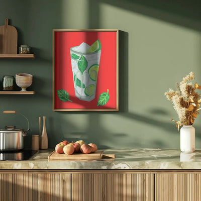 Mojito Extra Mint - Stretched Canvas, Poster or Fine Art Print I Heart Wall Art