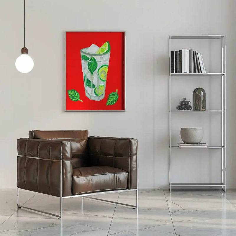 Mojito Extra Mint - Stretched Canvas, Poster or Fine Art Print I Heart Wall Art