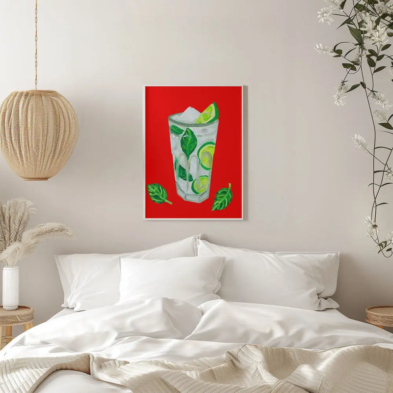 Mojito Extra Mint - Stretched Canvas, Poster or Fine Art Print I Heart Wall Art