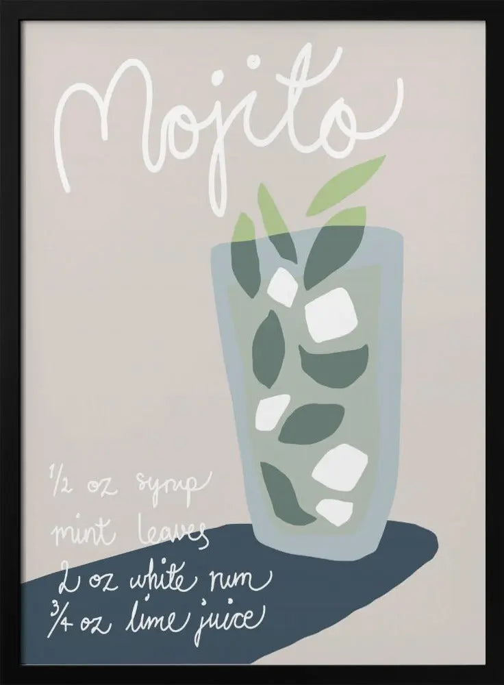 Mojito - Stretched Canvas, Poster or Fine Art Print I Heart Wall Art