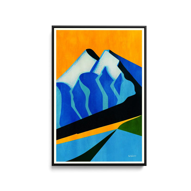 Mont Blanc, 1931 by Bo Anderson - Stretched Canvas Print or Framed Fine Art Print - Artwork - I Heart Wall Art