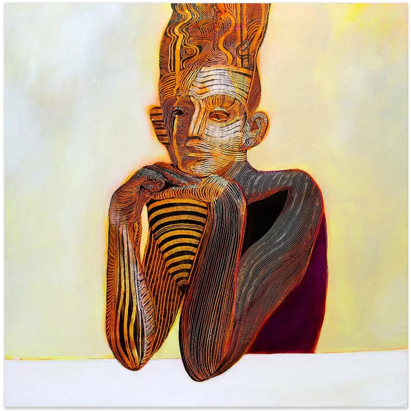 Mummy - Square Stretched Canvas, Poster or Fine Art Print I Heart Wall Art