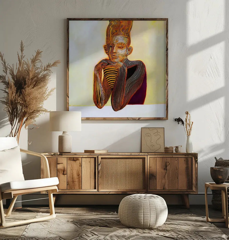 Mummy - Square Stretched Canvas, Poster or Fine Art Print I Heart Wall Art