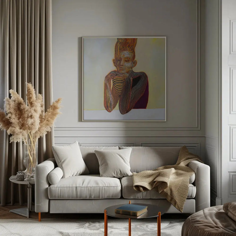 Mummy - Square Stretched Canvas, Poster or Fine Art Print I Heart Wall Art