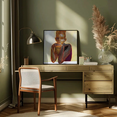 Mummy - Square Stretched Canvas, Poster or Fine Art Print I Heart Wall Art