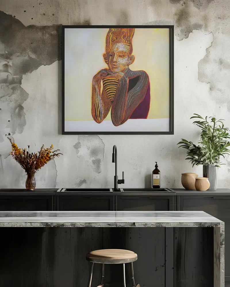 Mummy - Square Stretched Canvas, Poster or Fine Art Print I Heart Wall Art