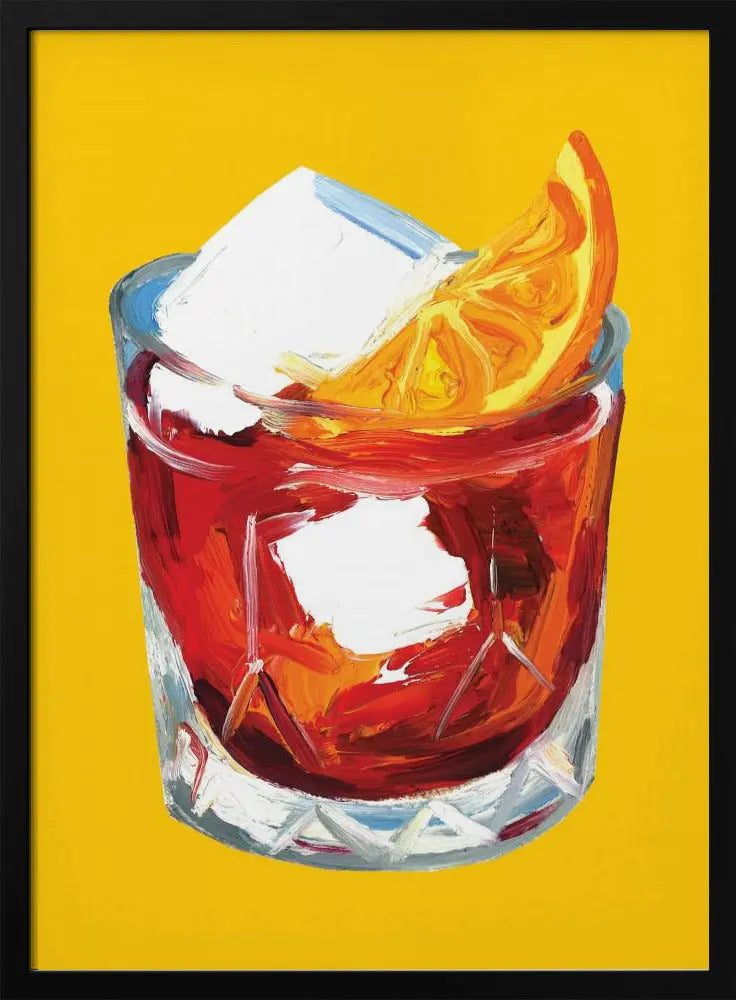 Negroni On Sunshine - Stretched Canvas, Poster or Fine Art Print I Heart Wall Art