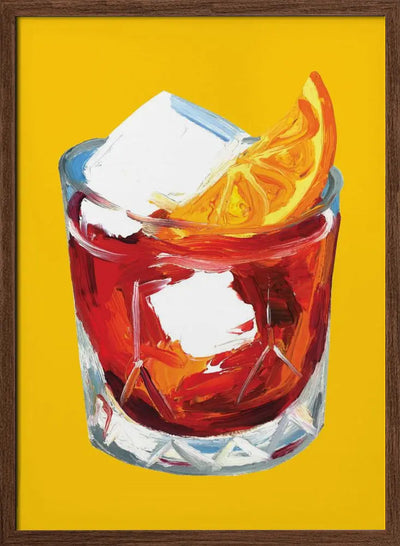Negroni On Sunshine - Stretched Canvas, Poster or Fine Art Print I Heart Wall Art