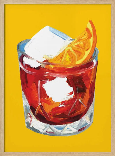 Negroni On Sunshine - Stretched Canvas, Poster or Fine Art Print I Heart Wall Art