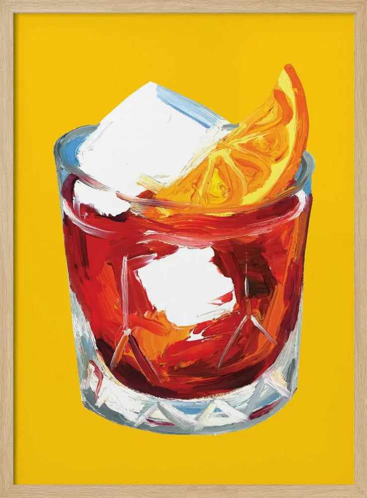 Negroni On Sunshine - Stretched Canvas, Poster or Fine Art Print I Heart Wall Art
