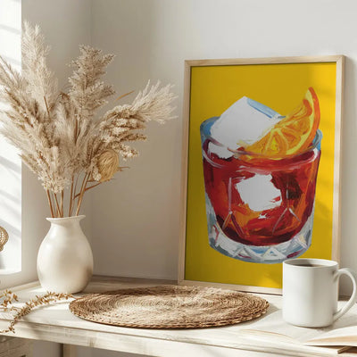Negroni On Sunshine - Stretched Canvas, Poster or Fine Art Print I Heart Wall Art
