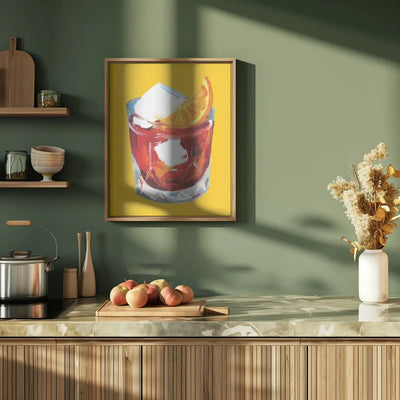Negroni On Sunshine - Stretched Canvas, Poster or Fine Art Print I Heart Wall Art