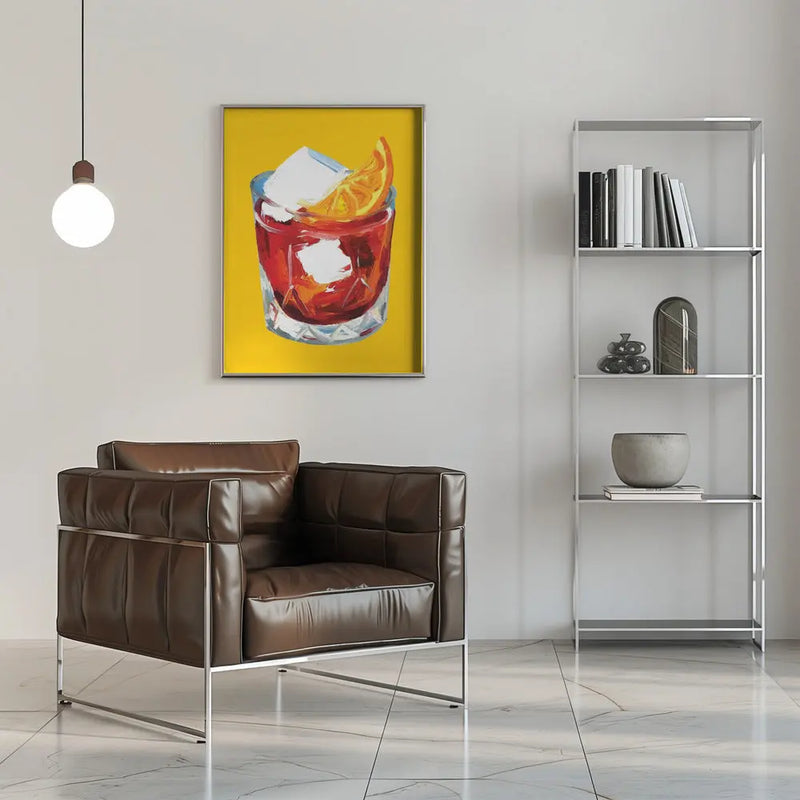 Negroni On Sunshine - Stretched Canvas, Poster or Fine Art Print I Heart Wall Art