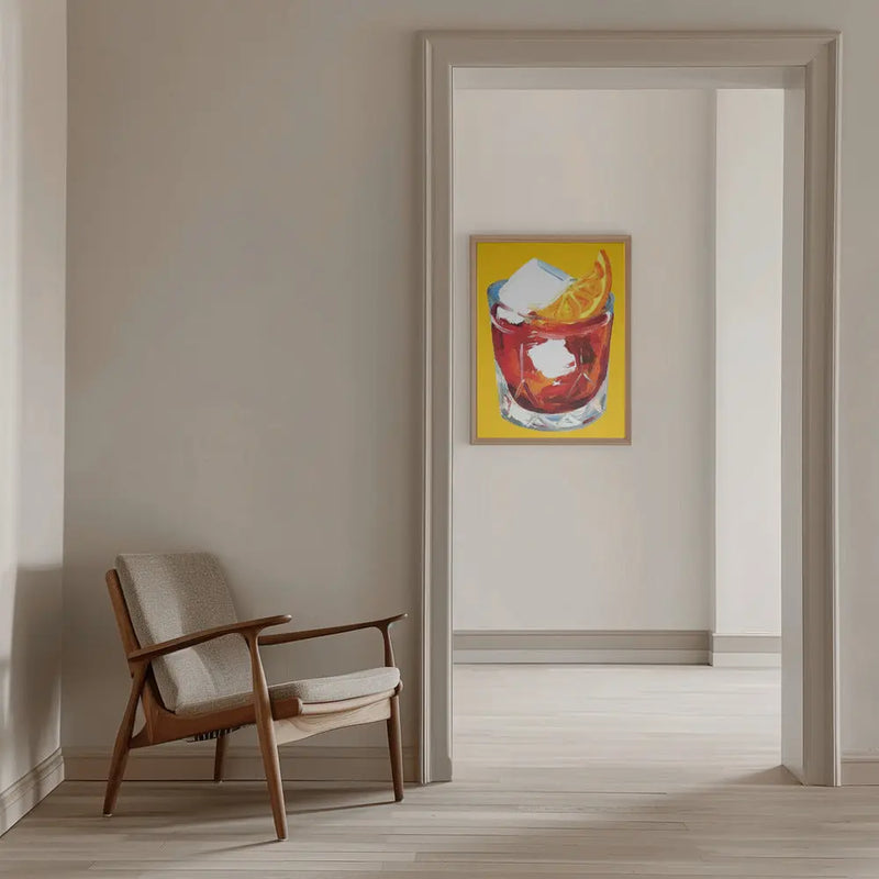 Negroni On Sunshine - Stretched Canvas, Poster or Fine Art Print I Heart Wall Art