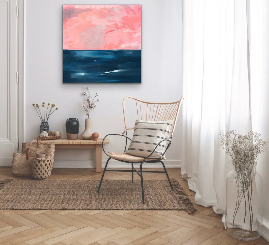 New Horizons Abstract Beach Wall Art Print