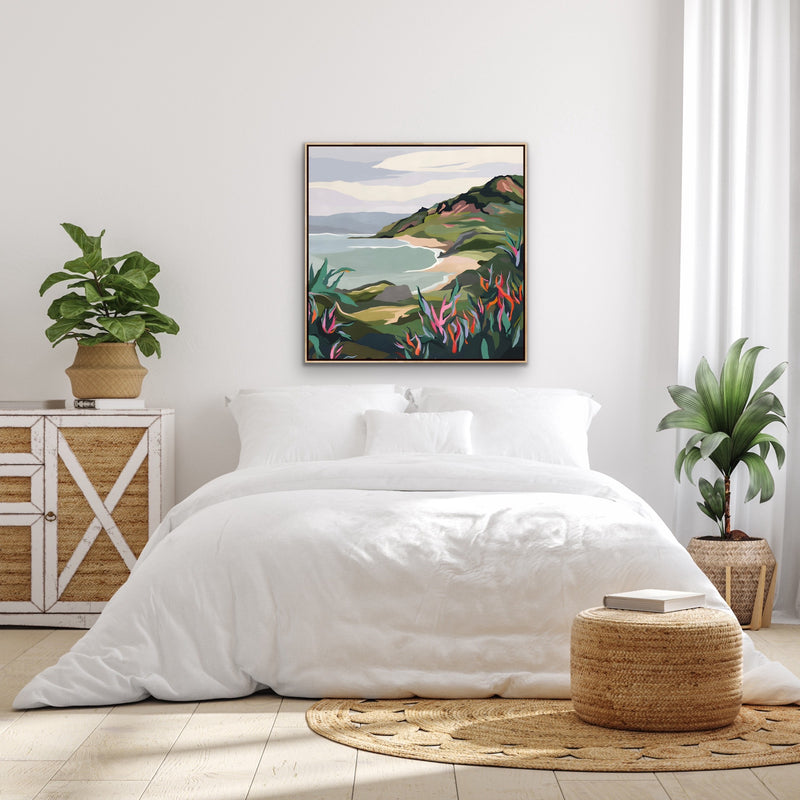 Across the Ditch- Blue Colourful Abstract Original Artwork Print