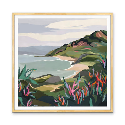 Across the Ditch- Blue Colourful Abstract Original Artwork Print