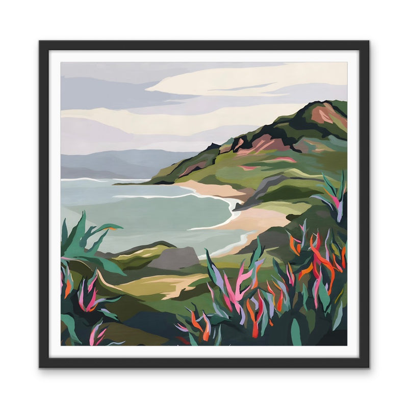 Across the Ditch- Blue Colourful Abstract Original Artwork Print