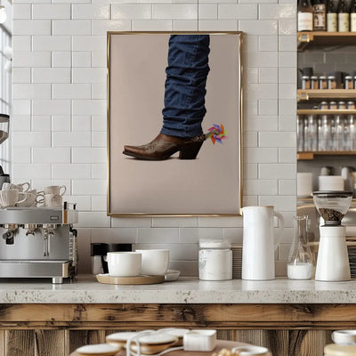 Not Serious Cowboy - Stretched Canvas, Poster or Fine Art Print I Heart Wall Art