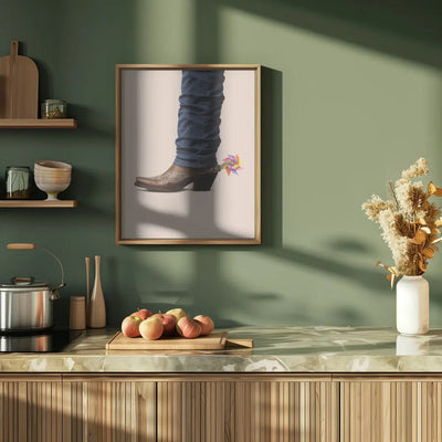 Not Serious Cowboy - Stretched Canvas, Poster or Fine Art Print I Heart Wall Art