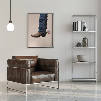 Not Serious Cowboy - Stretched Canvas, Poster or Fine Art Print I Heart Wall Art