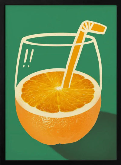 Orange juice - Stretched Canvas, Poster or Fine Art Print I Heart Wall Art