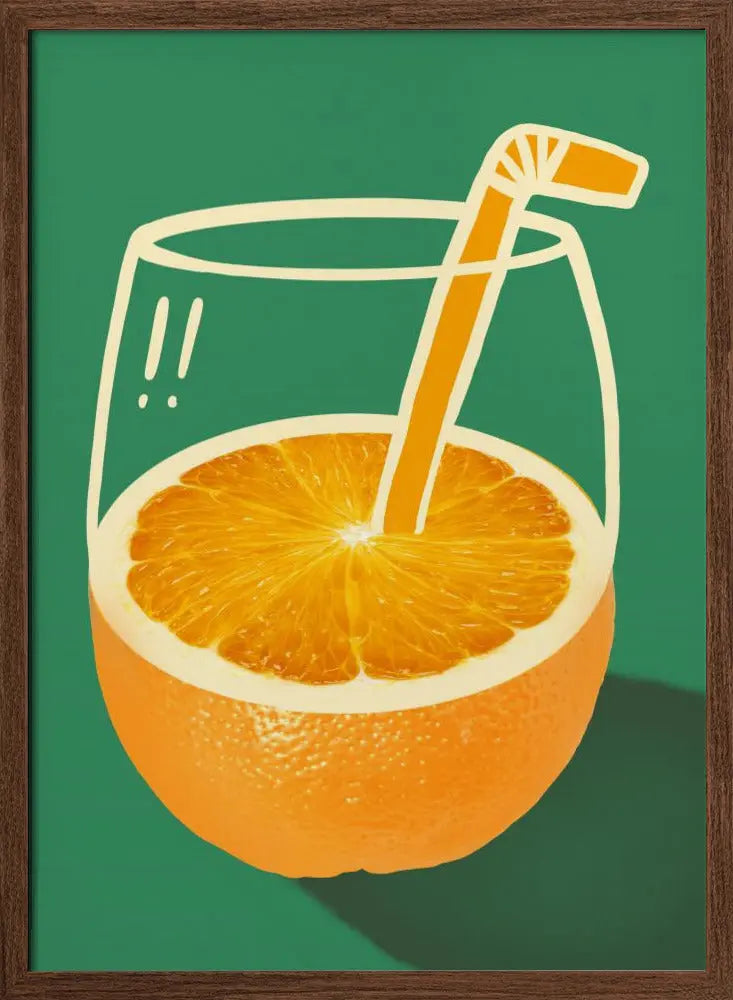 Orange juice - Stretched Canvas, Poster or Fine Art Print I Heart Wall Art