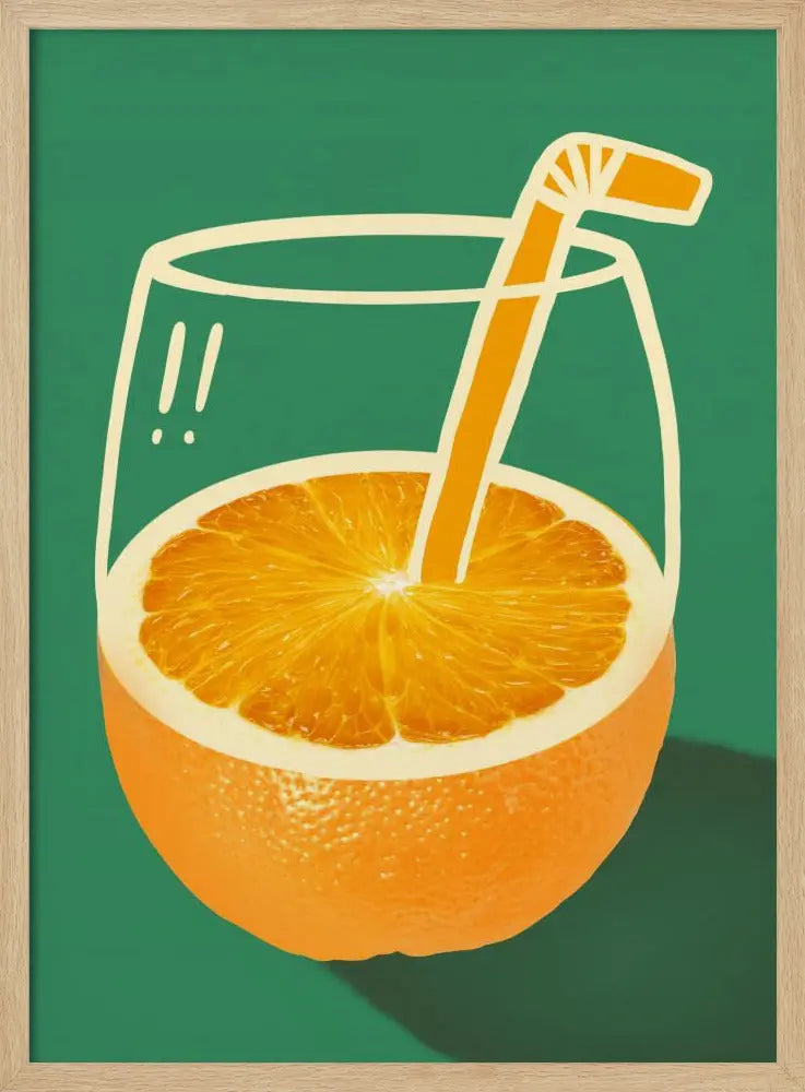 Orange juice - Stretched Canvas, Poster or Fine Art Print I Heart Wall Art