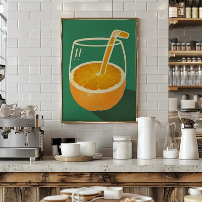 Orange juice - Stretched Canvas, Poster or Fine Art Print I Heart Wall Art