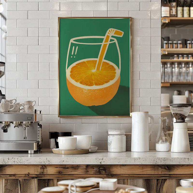 Orange juice - Stretched Canvas, Poster or Fine Art Print I Heart Wall Art