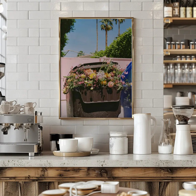 Palm Springs Curb - Stretched Canvas, Poster or Fine Art Print I Heart Wall Art