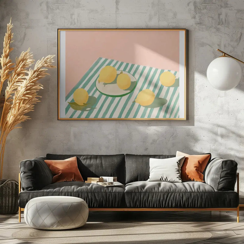 Pandclemonsandstripes Copy - Stretched Canvas, Poster or Fine Art Print I Heart Wall Art