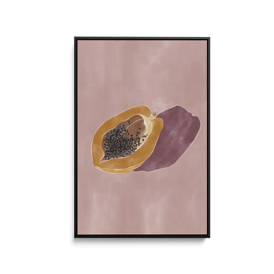 Papaya by Ivy Green Illustrations- Stretched Canvas Print or Framed Fine Art Print - Artwork I Heart Wall Art Australia 