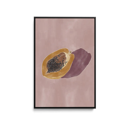 Papaya by Ivy Green Illustrations- Stretched Canvas Print or Framed Fine Art Print - Artwork - I Heart Wall Art