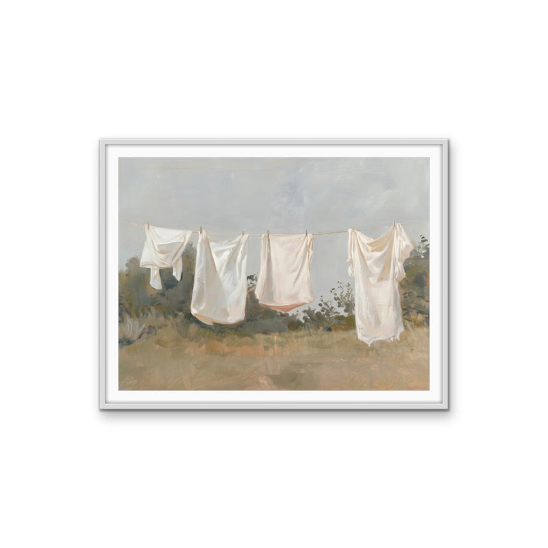 Air It Out - Countryside Laundry Rustic Stretched Canvas or Wall Art Print I Heart Wall Art Australia