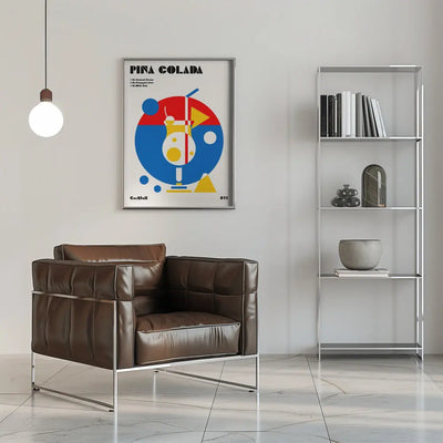 Pina Colada Bauhaus Cocktail - Stretched Canvas, Poster or Fine Art Print I Heart Wall Art