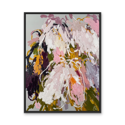 Willow - Abstract Floral Stretched Canvas Print or Framed Fine Art Print