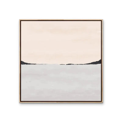 Pink and Grey Mountain Landscape 2 - Artwork By Paint It Black Studio - Stretched Canvas Canvas Print or Framed Art Print I Heart Wall Art Australia 