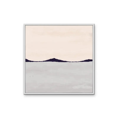Pink and Grey Mountain Landscape II  - Artwork By Paint It Black Studio - Stretched Canvas Canvas Print or Framed Art Print I Heart Wall Art Australia 