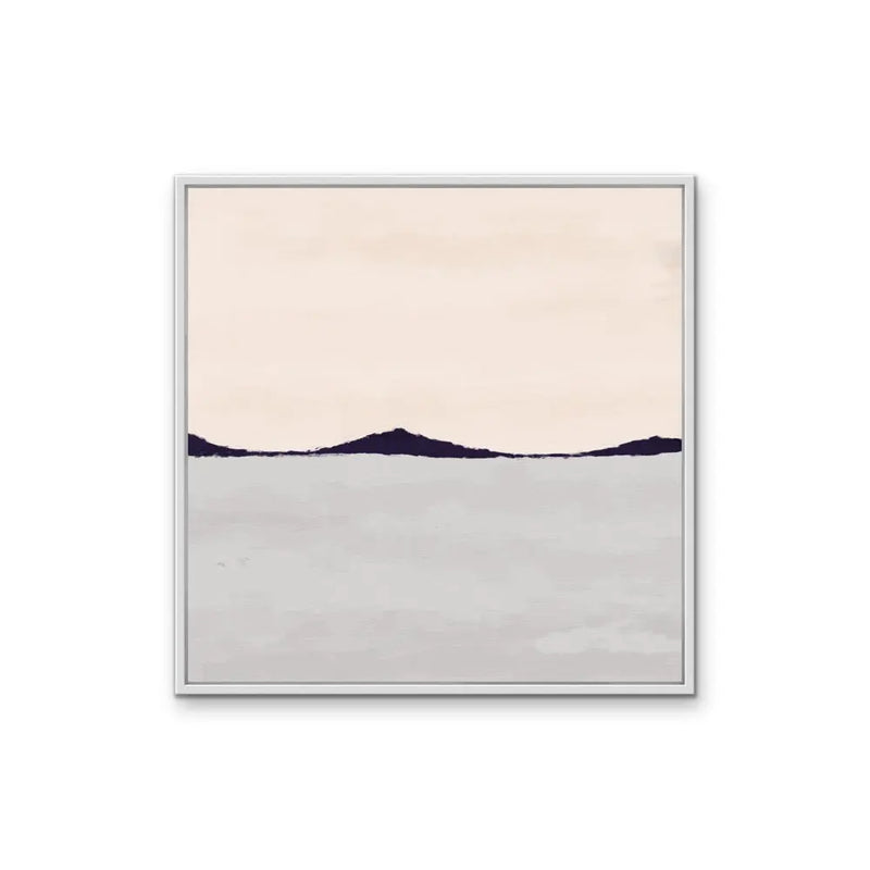 Pink and Grey Mountain Landscape II  - Artwork By Paint It Black Studio - Stretched Canvas Canvas Print or Framed Art Print I Heart Wall Art Australia 