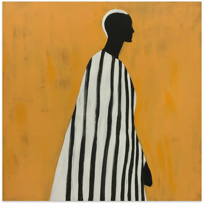 Portrait of a Man - Square Stretched Canvas, Poster or Fine Art Print I Heart Wall Art