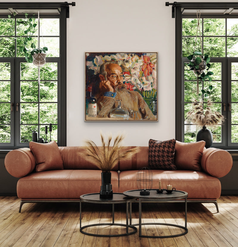 Portrait of Sigurd Wettenhovi-Aspa from 1919 - Square Canvas or Framed Fine Art Print