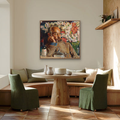 Portrait of Sigurd Wettenhovi-Aspa from 1919 - Square Canvas or Framed Fine Art Print