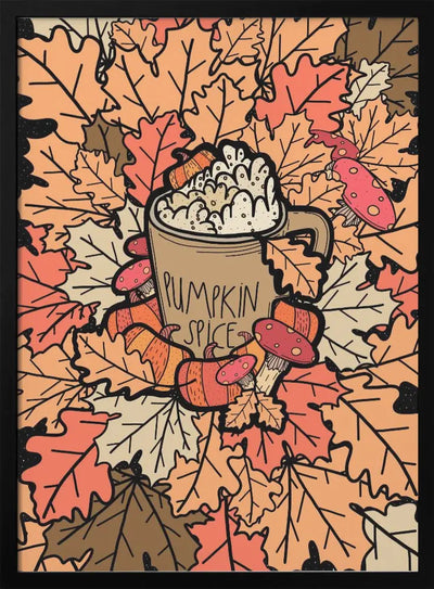 Pumpkin Spice - Stretched Canvas, Poster or Fine Art Print I Heart Wall Art