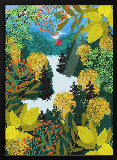 Rafaela Mascaro's Print Number 127 View From the Mountain - Stretched Canvas, Poster or Fine Art Print I Heart Wall Art