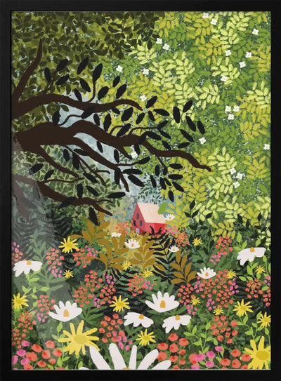 9933x14043 Din 48 My Dream House - Stretched Canvas, Poster or Fine Art Print I Heart Wall Art