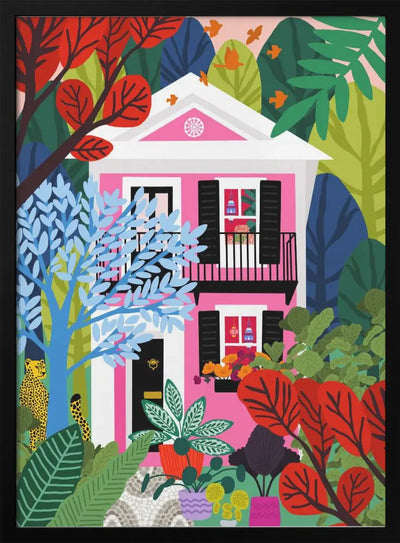 9933x14043 Din 79 House In the Woods - Stretched Canvas, Poster or Fine Art Print I Heart Wall Art