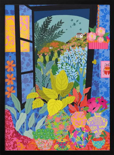 9933x14043 Din 85 View From My Window - Stretched Canvas, Poster or Fine Art Print I Heart Wall Art