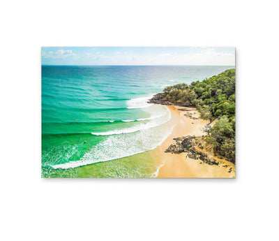 Rainbow Beach - Queensland Aerial Photographic Beach Artwork as Canvas or Art Print I Heart Wall Art Australia 